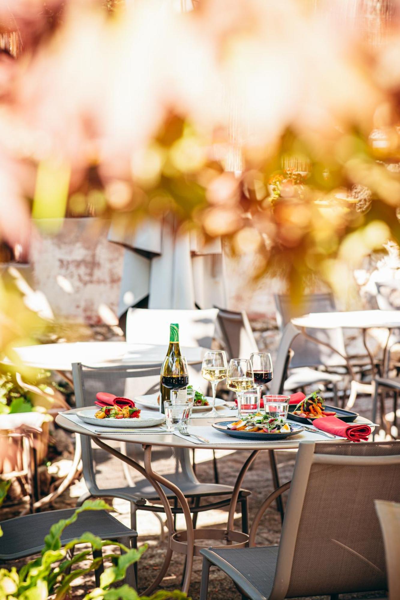 La Terrasse Fleurie, Logis, Hotel Et Restaurant Divonne-les-Bains Exteriér fotografie